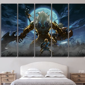 Canvas print decor Legend of Zelda Kids decor room & Video games wall art Canvas wall decor Breath of the wild Zelda gaming Print art decor