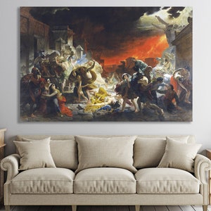Karl Bryullov : Le dernier jour de Pompéi Impression sur toile