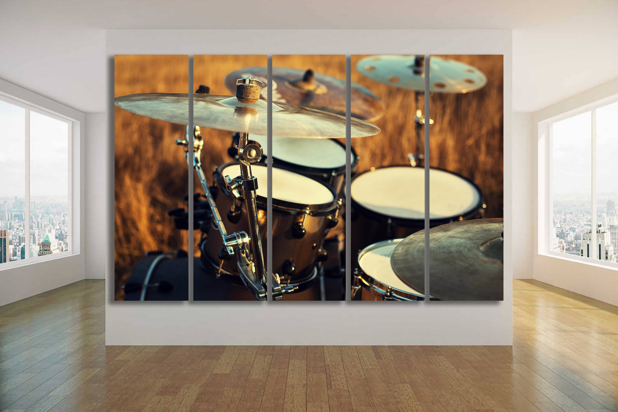 Canvas ready to hang Bass drum canvas print Drum wall decor Etsy