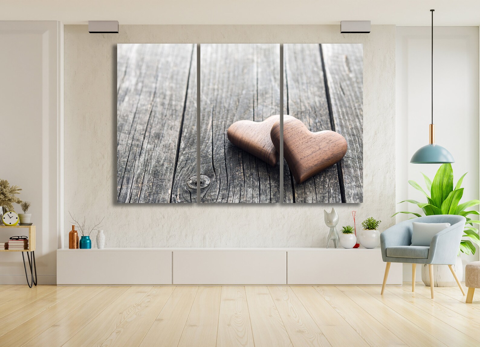 Canvas Heart of love canvas Wall art Love symbol decor Etsy