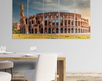 Canvasafdruk Colosseum, muurdecoratie oud Rome