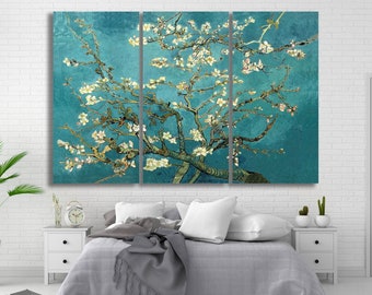 Canvas Almond Blossom - Vincent van Gogh & Reproduction Canvas and Poster Print Wall Art Van Gogh Print Canvas Decor home
