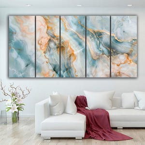 Abstraktion Marmor Leinwand Luxus Marmor Druck Wandkunst Extragroße Wandkunst Gerahmte Leinwand Marmor Haus Büro Wanddekor Vintage Marmor Kunst