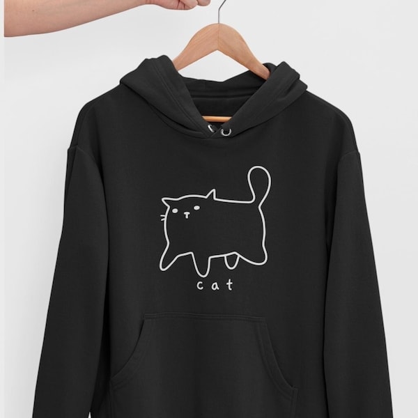 Cat Hoodie Etsy