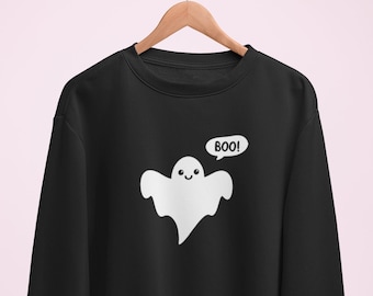 Cute Ghost Sweater / Boo Ghost, Halloween Sweatshirt, Cute Gifts