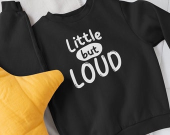 Sudadera para niños Little but Loud / Suéter para niños, regalos divertidos, regalo de Navidad, regalo de cumpleaños
