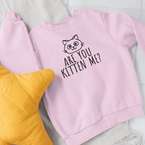 Suéter &quot;¿Eres un gatito?&quot; / Suéteres para niños, suéteres de gato, sudaderas para niños, regalos para gatos