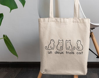 Unique Gift Chef Cat Tote bag Printed Bag Colourful