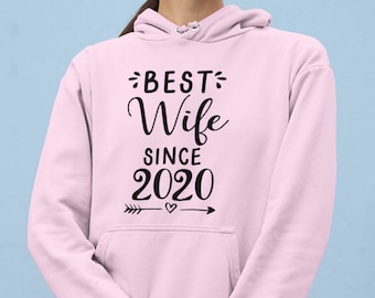 Best Wife Since / Custom Hoodie, Personalised Hoodie, Custom Dates, Wife Gifts, Wifey, Gift for Her