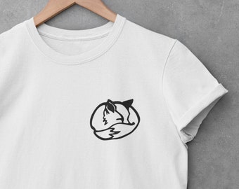 Fuchs Shirt / Tasche Fuchs Tshirt, Wildtier Shirt, Naturliebhaber, Natur TShirt, Fuchs Liebhaber Geschenk, einfaches Druck minimalistisches Shirt