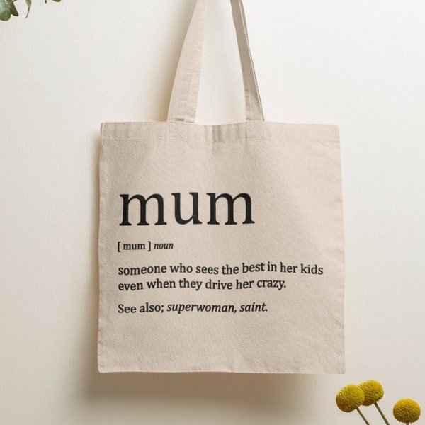 Mama definitie Tote Bag/Moederdagcadeau, mama verjaardagscadeau, mama geschenken, beste mama, speciaal mama cadeau