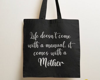 Mum Manual Tote Bag / Mothers Day Gift, Mum Gifts, Best Mum, Special Mum Gift, For Her, Mums