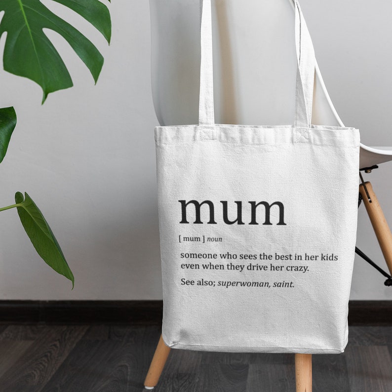 Mum Definition Tote Bag / Mothers Day Gift, Mum Birthday Gift, Mum Gifts, Best Mum, Special Mum Gift image 9