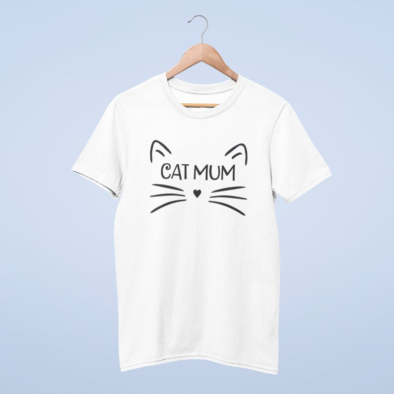 Cat Mum And Dad Matching Couple T-Shirt / Cat TShirt, Matching TShirt Couples, Anniversary Gift image 3