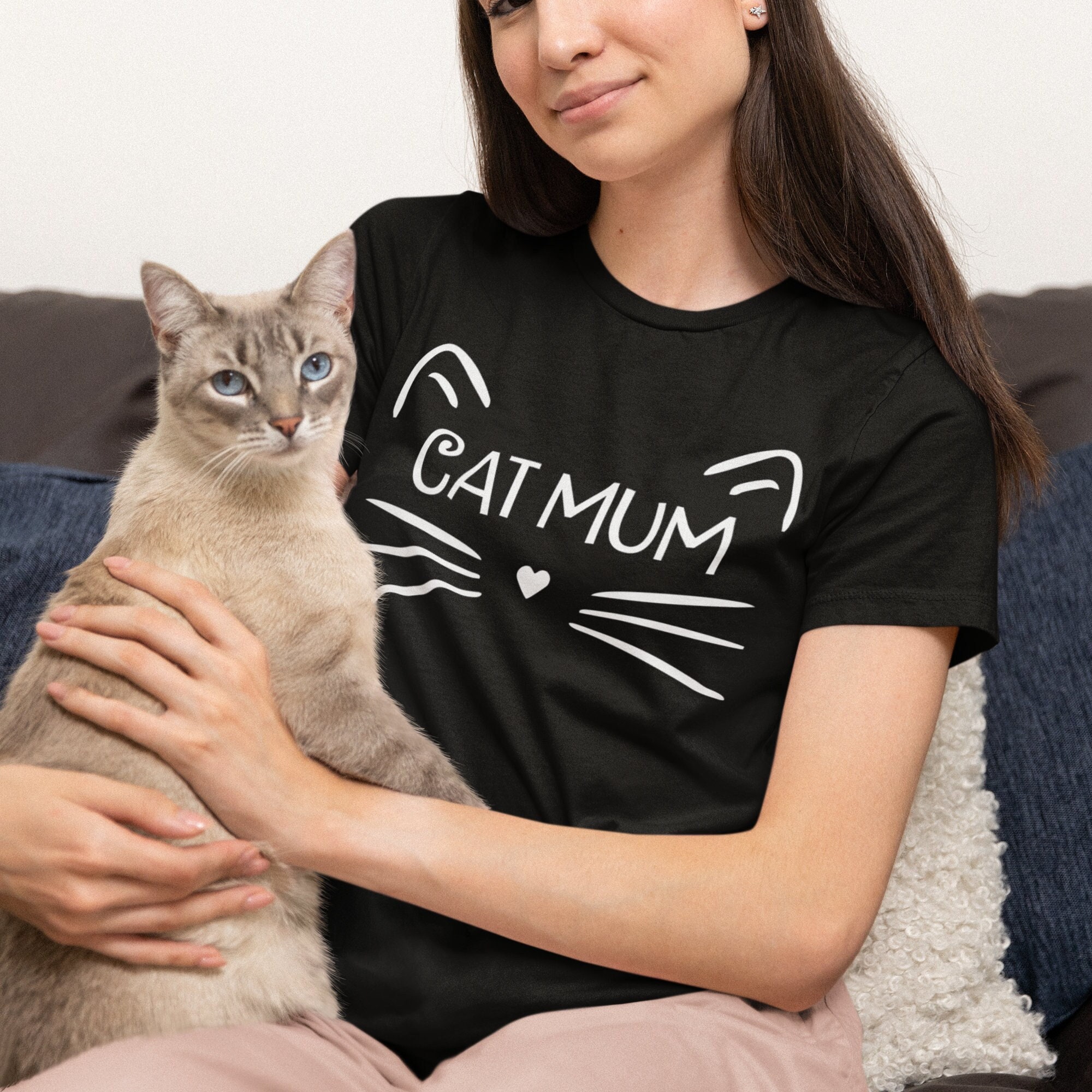 Cat Mum T-Shirt/Crazy Lady, Lover Gift, Gifts For Her, Unique Gift Ideas, Cute Tee