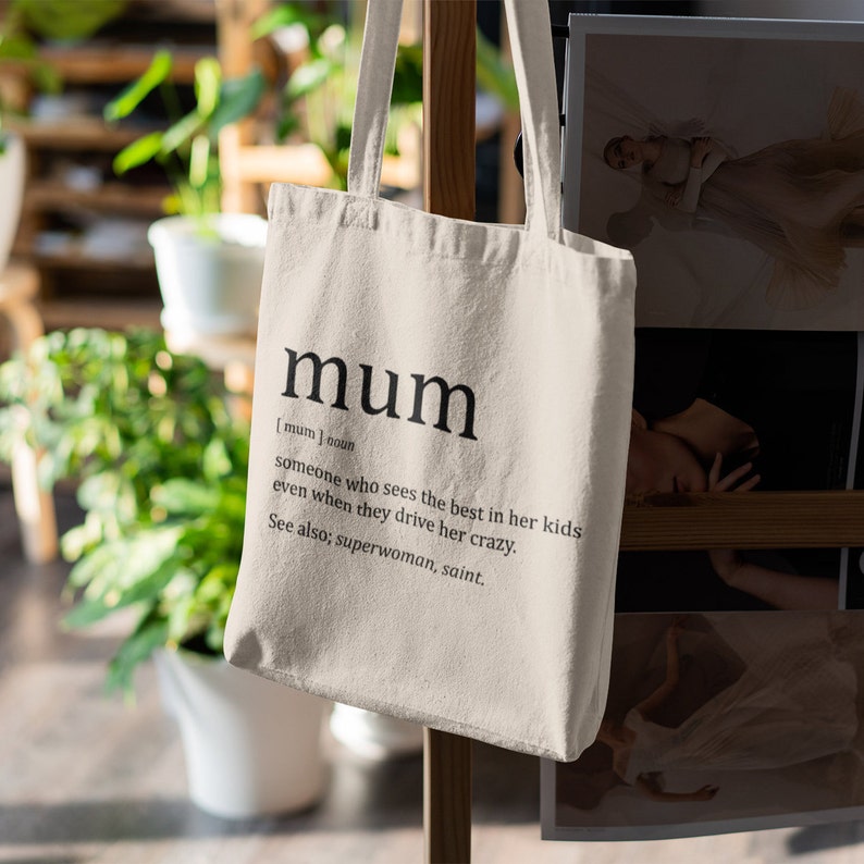 Mum Definition Tote Bag / Mothers Day Gift, Mum Birthday Gift, Mum Gifts, Best Mum, Special Mum Gift image 5