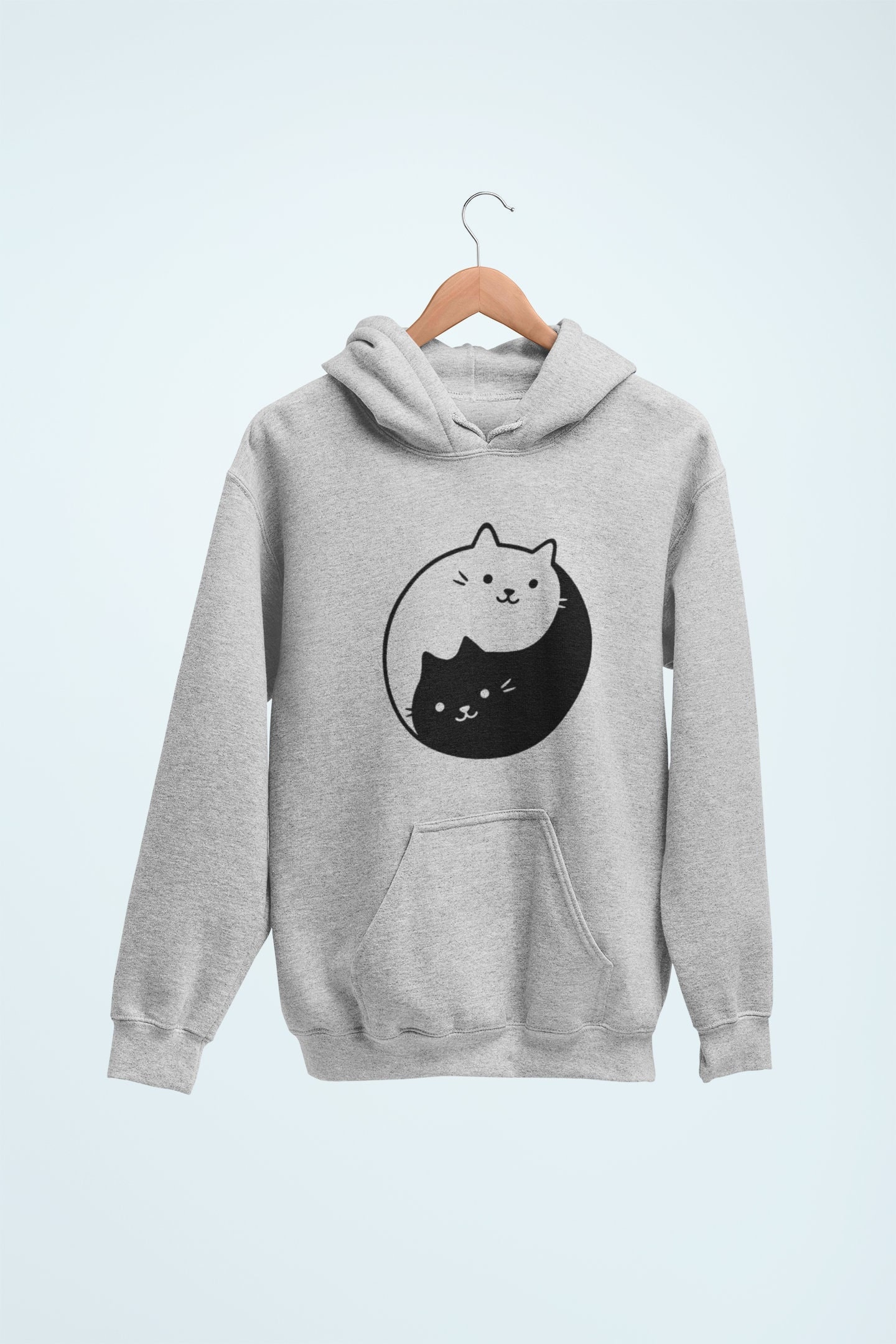 cat yin yang sweatshirt