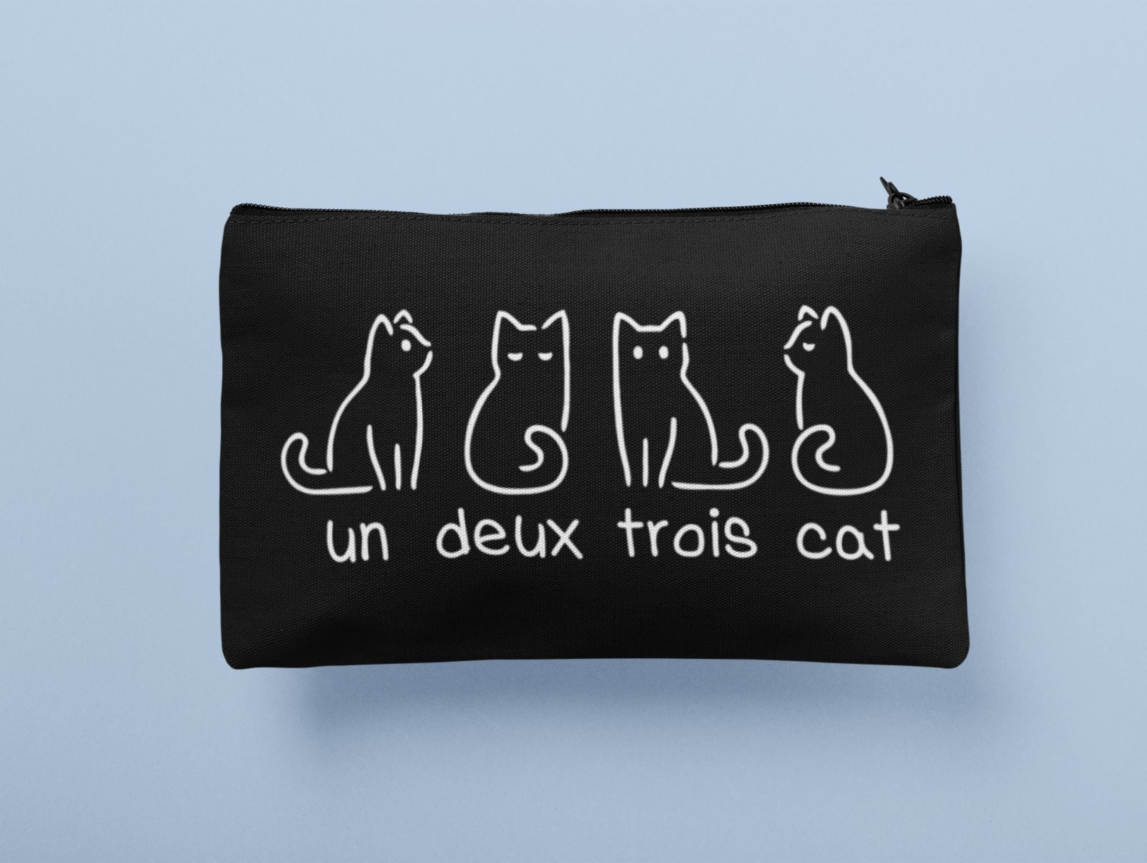 Katzengeschenk – Niedliche Make-up-Tasche Für Katzenliebhaber | Aus Leinen, 19x25 Cm | Perfekt Für Reisen & Alltag
