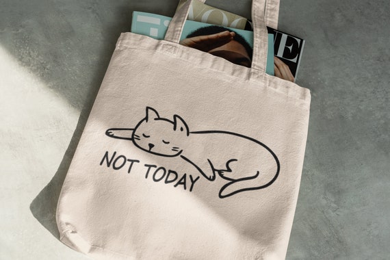 Not today cat backpack online