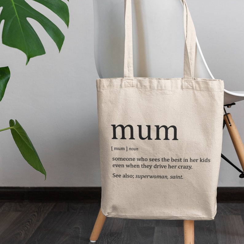 Mum Definition Tote Bag / Mothers Day Gift, Mum Birthday Gift, Mum Gifts, Best Mum, Special Mum Gift image 2