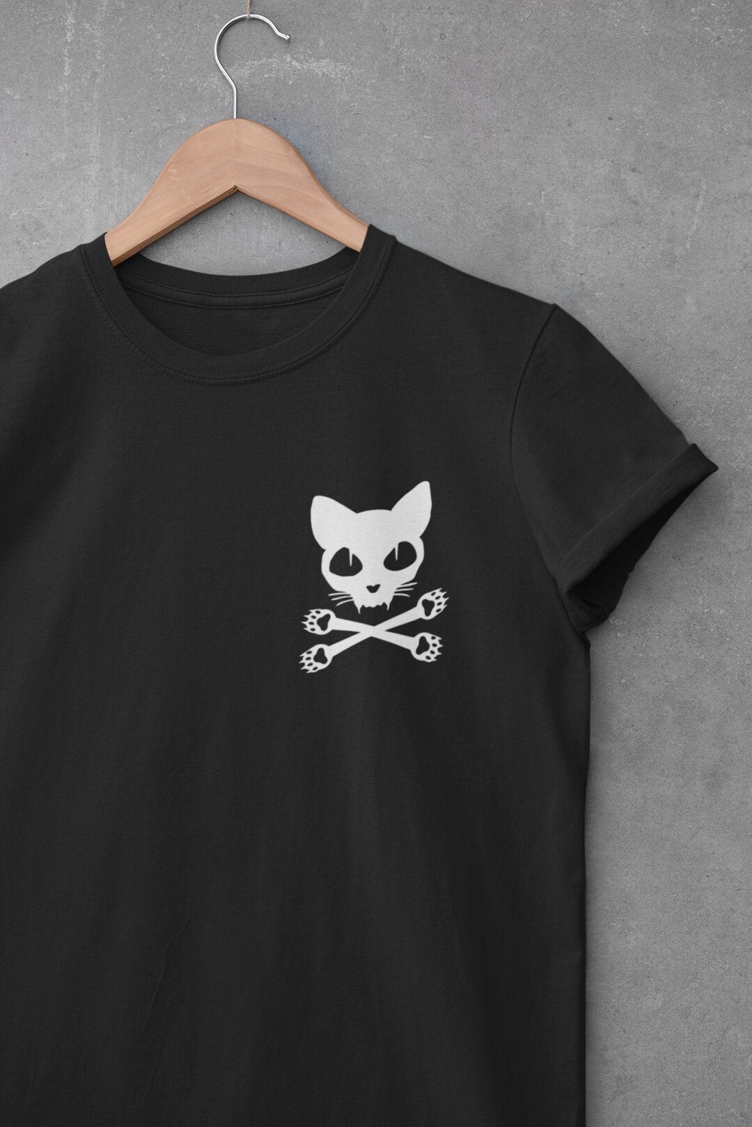 Style3 T-shirt Cat Skull Per Bambini E Ragazzi - Stampa Originale Teschio Di Gatto Felino, 100% Cotone Premium, Morbida E Alla Moda
