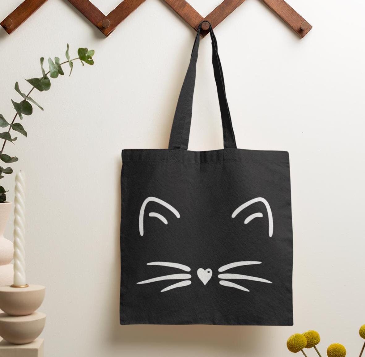 ?IT BAG? Amazon.com: Rainbow tabby cat face Tote Bag : Clothing  main image 2