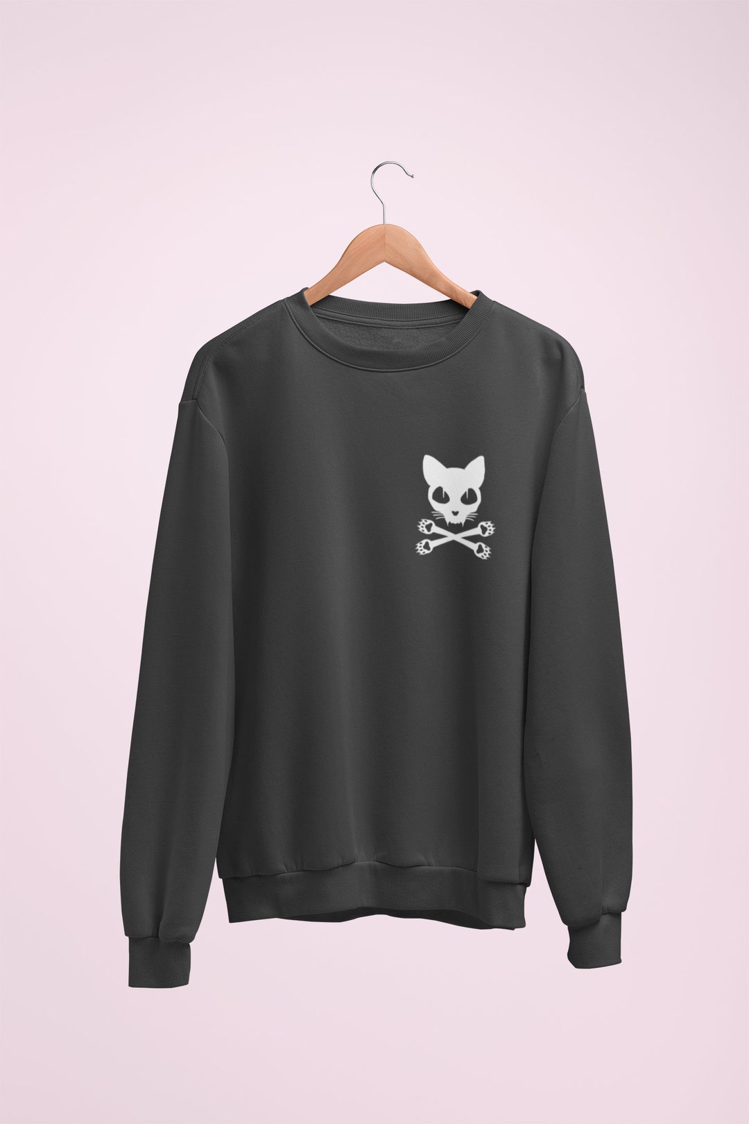 Halloween Skull Cat Sweater / Spooky Clothing Halloween - Etsy UK