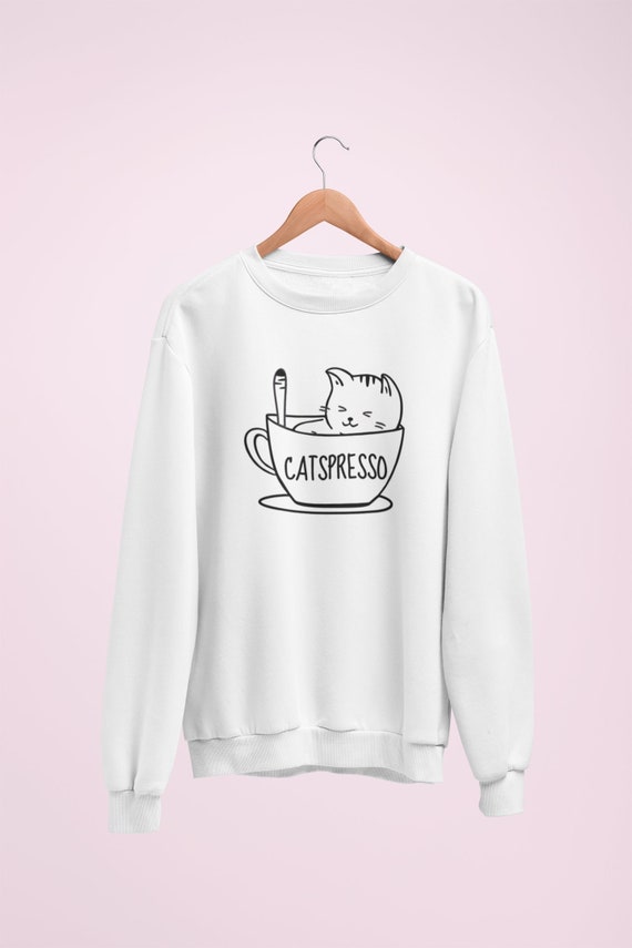 Cat Tea Sweater Tea Lover Jumper Tea 