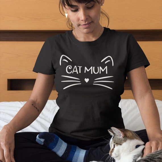 T-shirt mamma gatto / Crazy Cat Lady, regalo per gli amanti dei gatti, regali  per lei, idee regalo uniche, maglietta per gatti carina, -  Italia