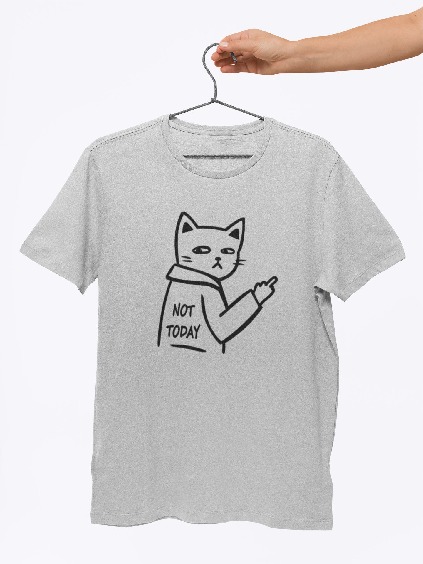 Not today store cat t shirt