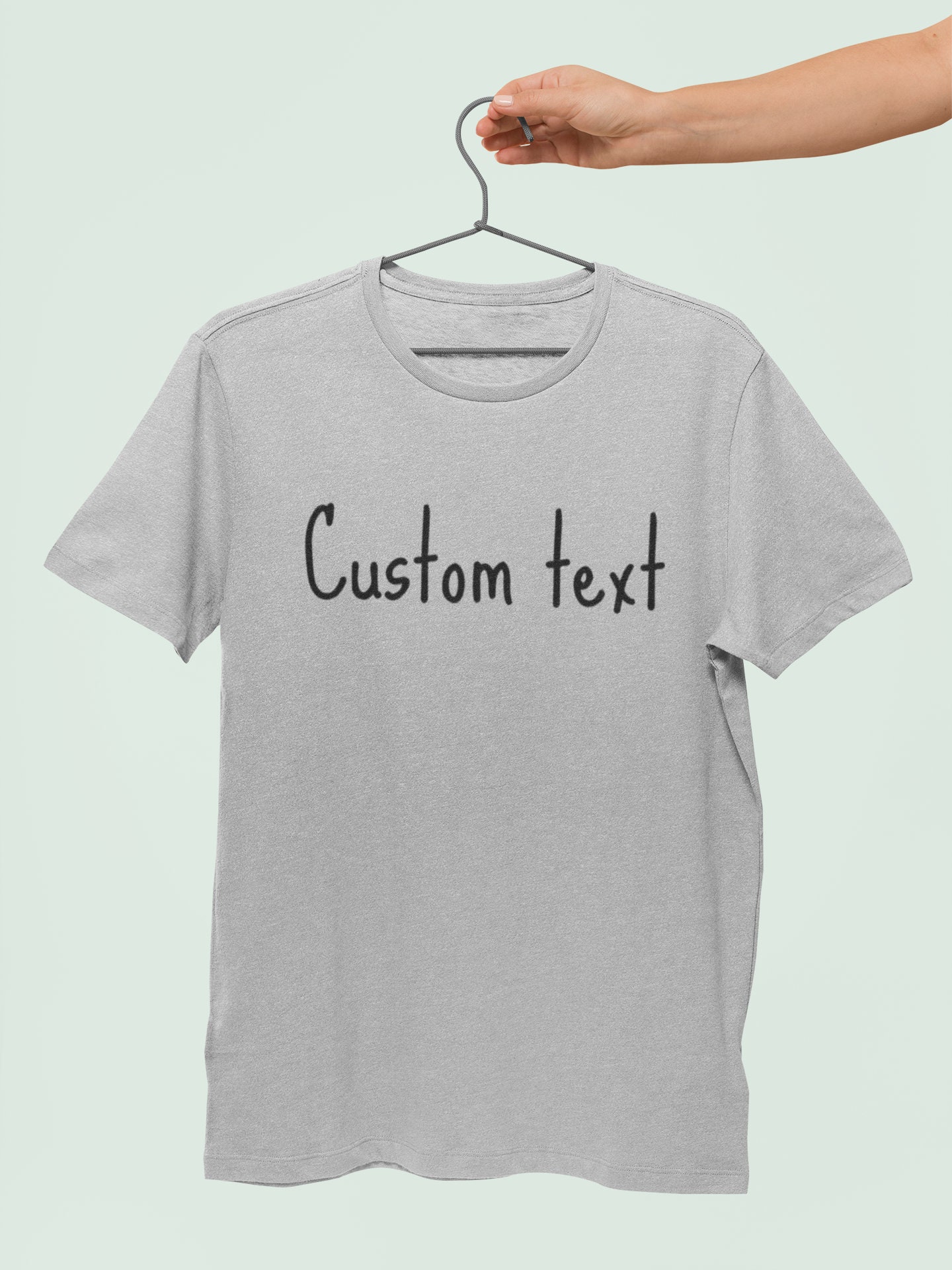 Custom Text TShirt / Personalised Shirts Custom Shirt Etsy