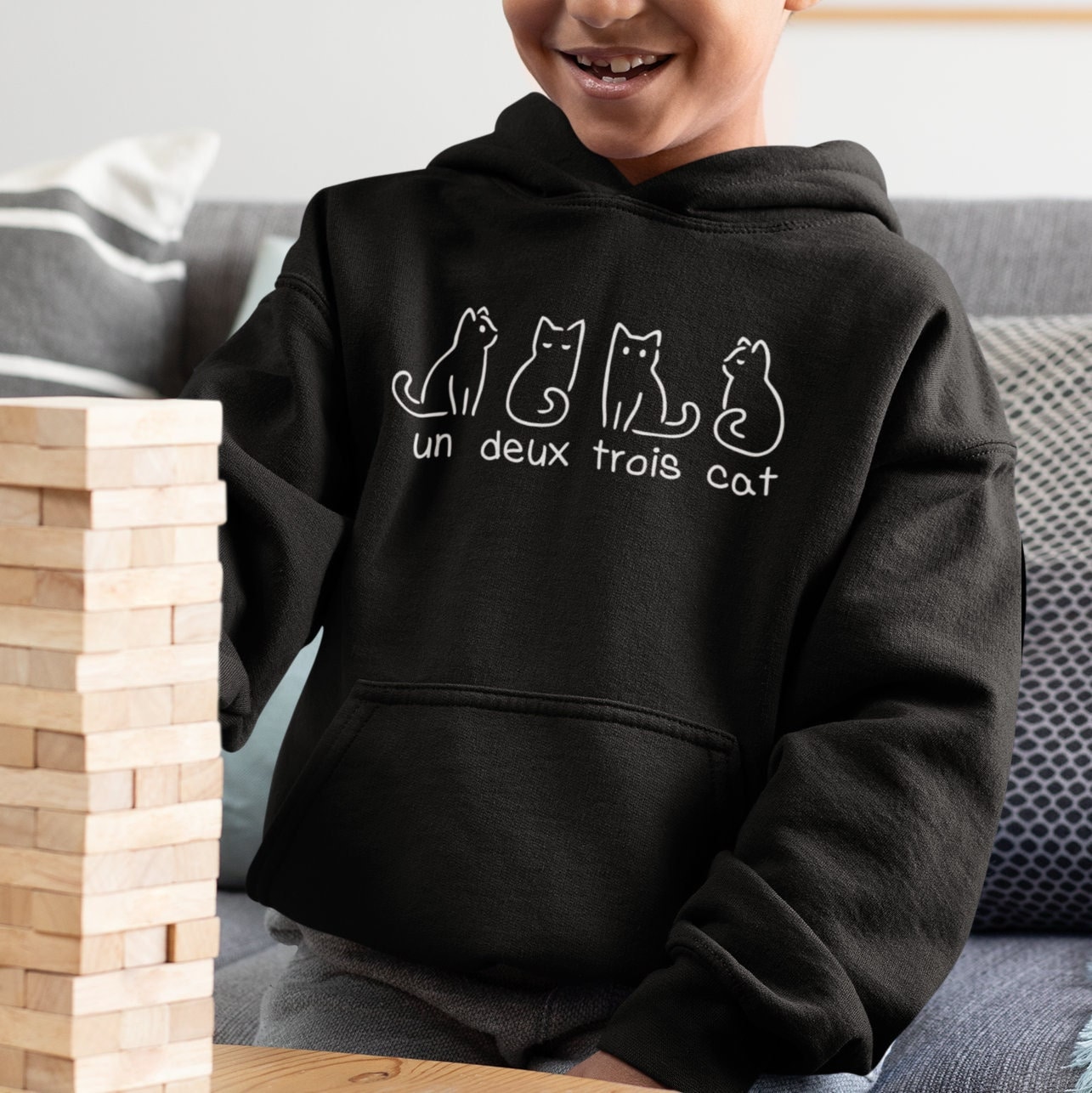 Kids cat hoodie hotsell