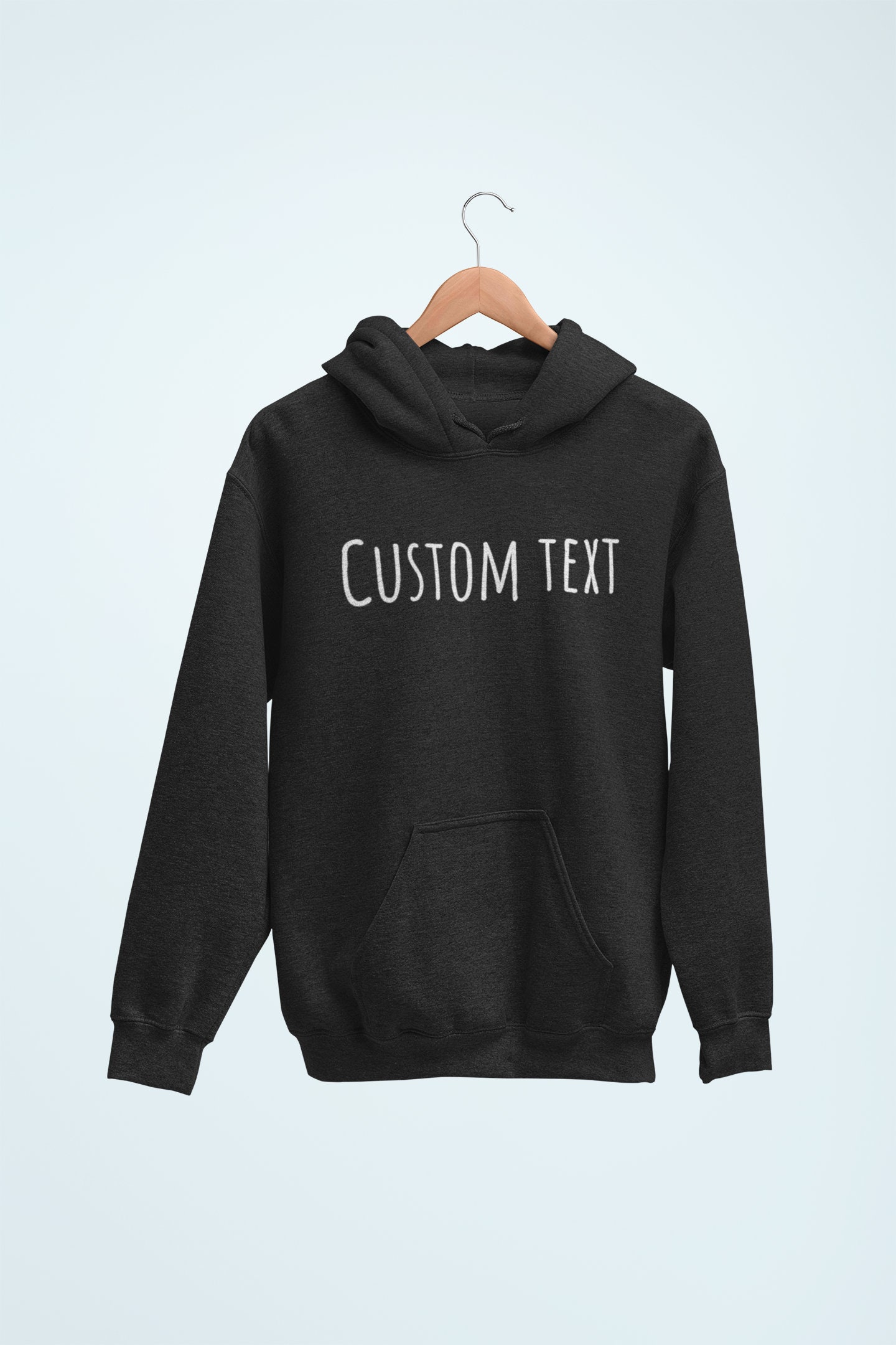 sleeve text hoodie