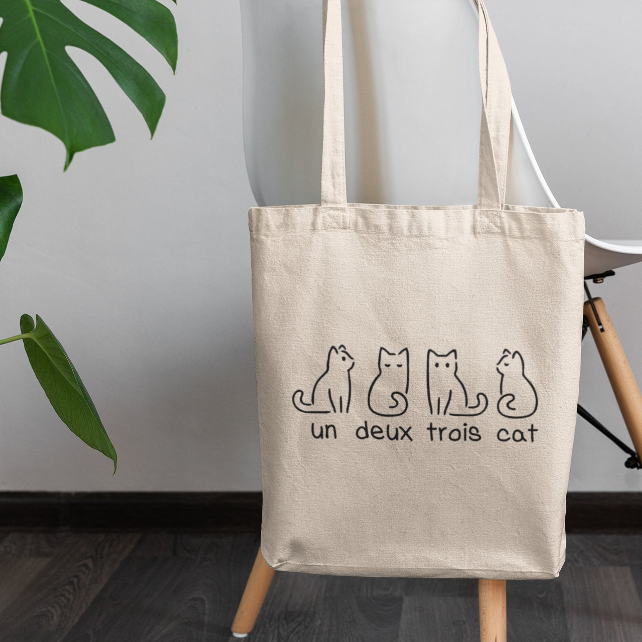 Un Deux Trois Cat Tote Bag / Reusable Bag Shopping Bag Cute Etsy UK