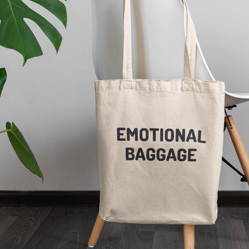 Emotional Baggage Tote Bag / Funny Tote Bag Funny Shopper | Etsy