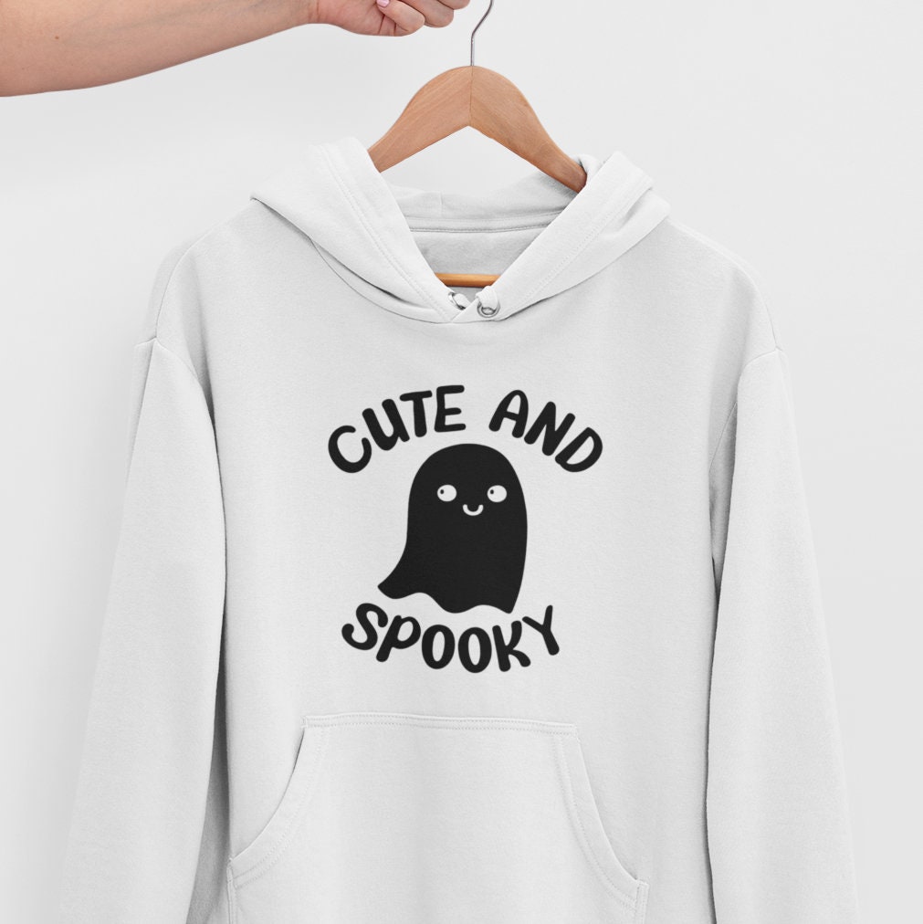 Cute and Spooky Hoodie / Cute Halloween Hoodie, Ghost Hoodie, Halloween ...