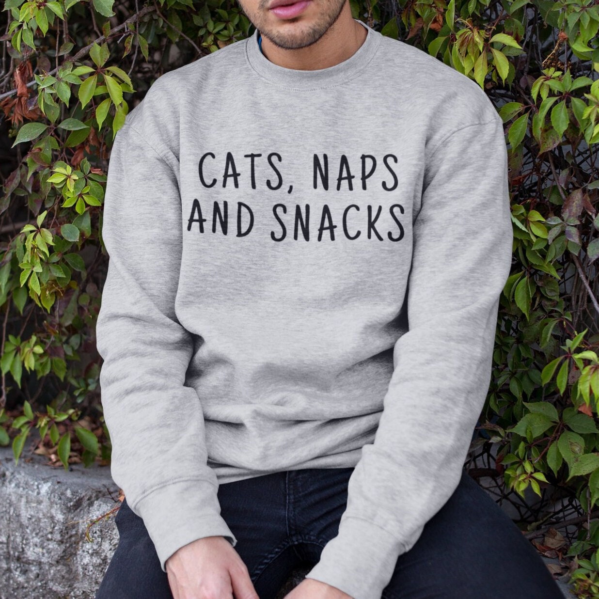 Cats naps and snacks sweater 2025