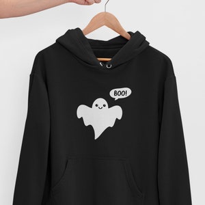 Cute Ghost Hoodie / Boo Ghost, Halloween Hoodie, Ghosts, Kawaii Clothing