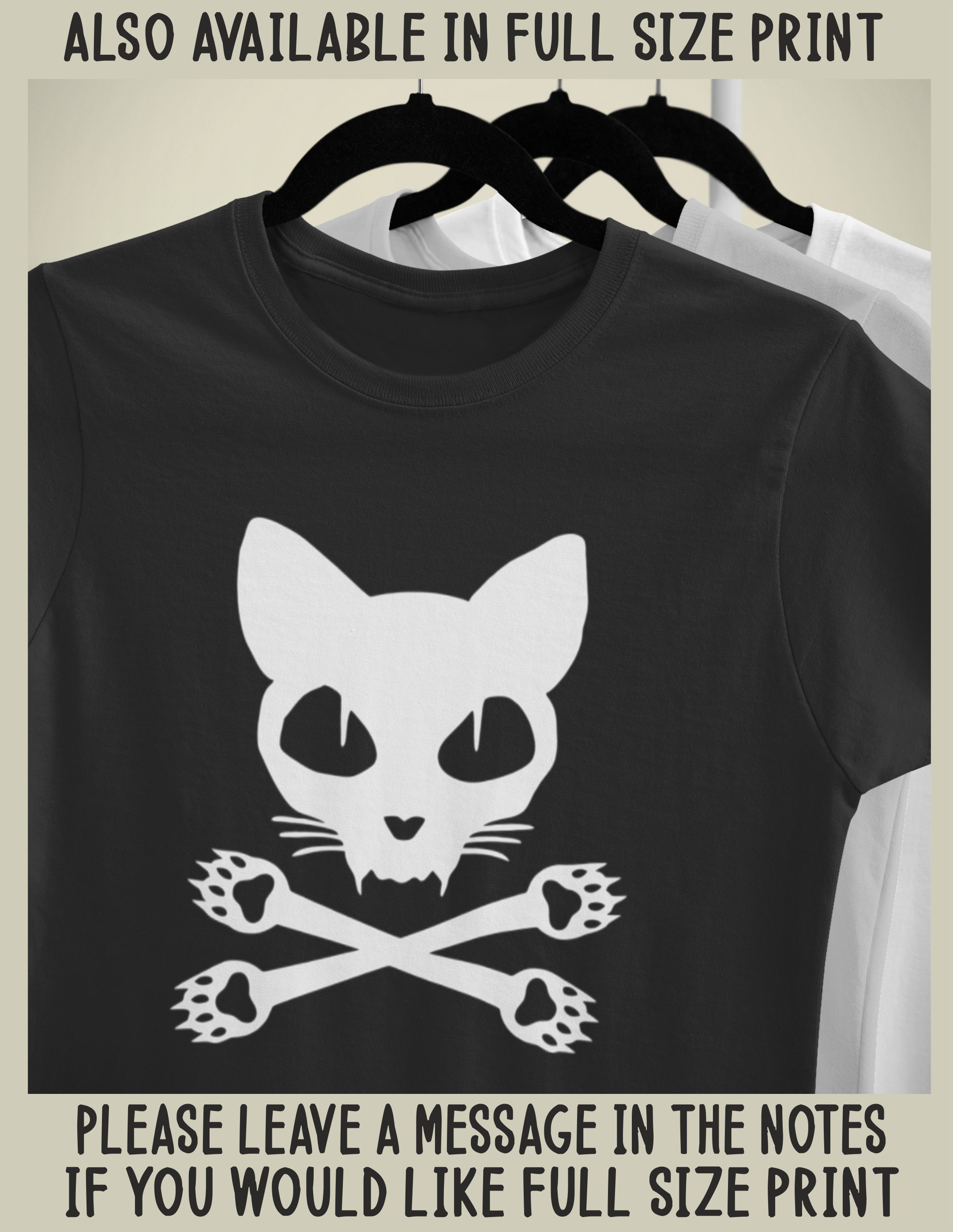 Maglietta Gatto Teschio Per Bambini E Ragazzi | Felino Micio Rock | 100% Cotone Premium - 3
