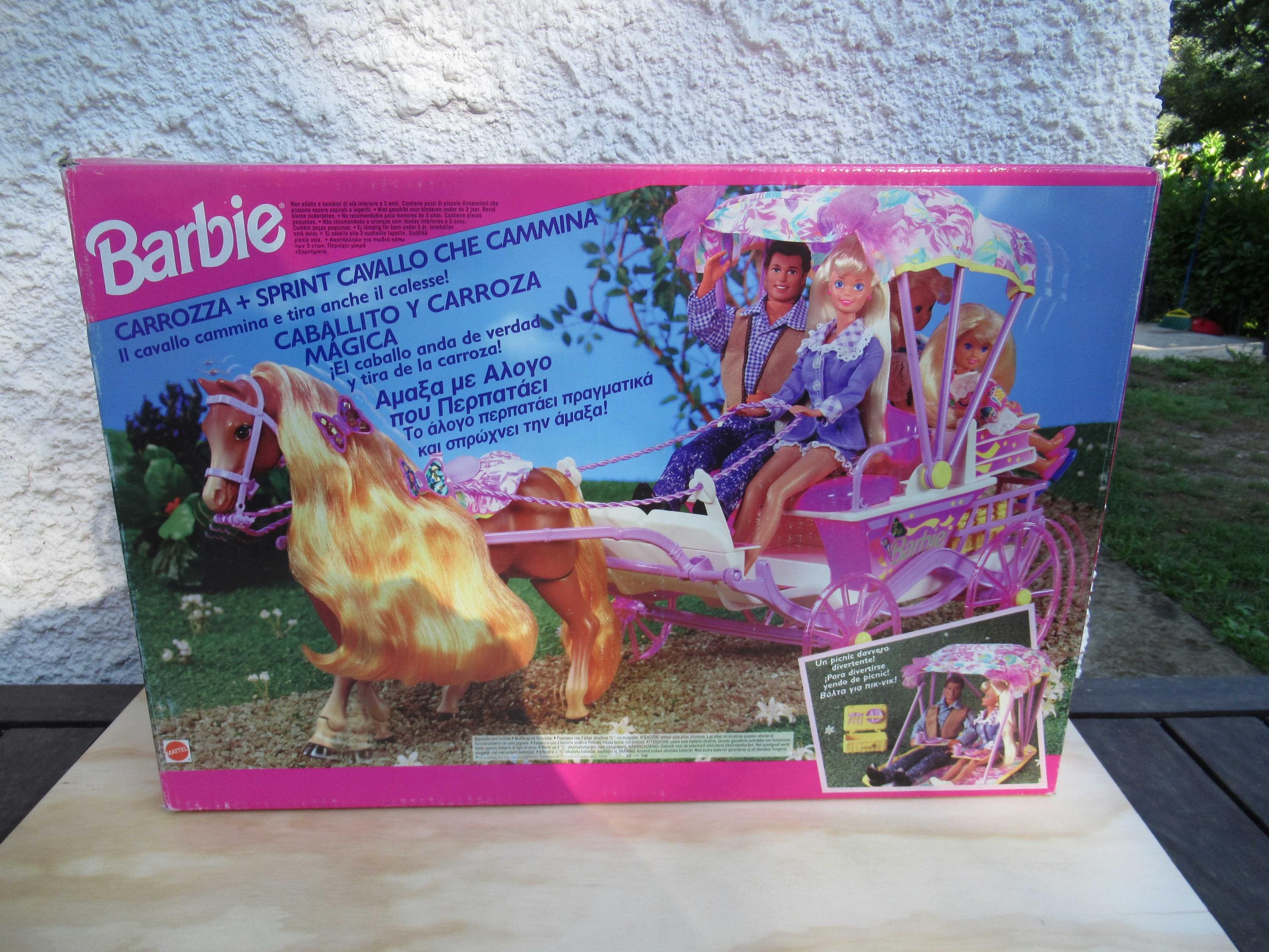 Carriage Toys Barbie Arcobaleno Principessa Carrozza Con Cavallo