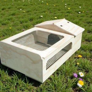 Terrarium pour tortues, reptiles et rongeurs, 60 x 40 x 20 cm (hauteur)
