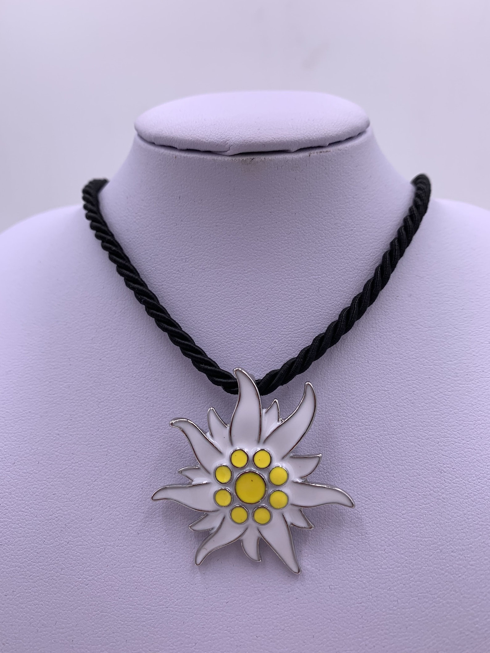 German Bavarian Edelweiss Necklaces for Women Silver Pendant Etsy