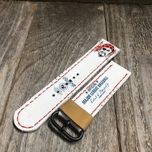 Handmade Pittsburgh Pirates team baseball watch strap