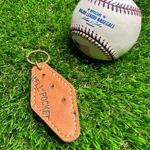 Handcrafted Distrested Rawlings baseball glove keychain