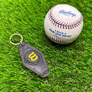 Handcrafted Distressed Wilson baseball glove keychain