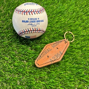 Handcrafted Distressed baseball glove keychain