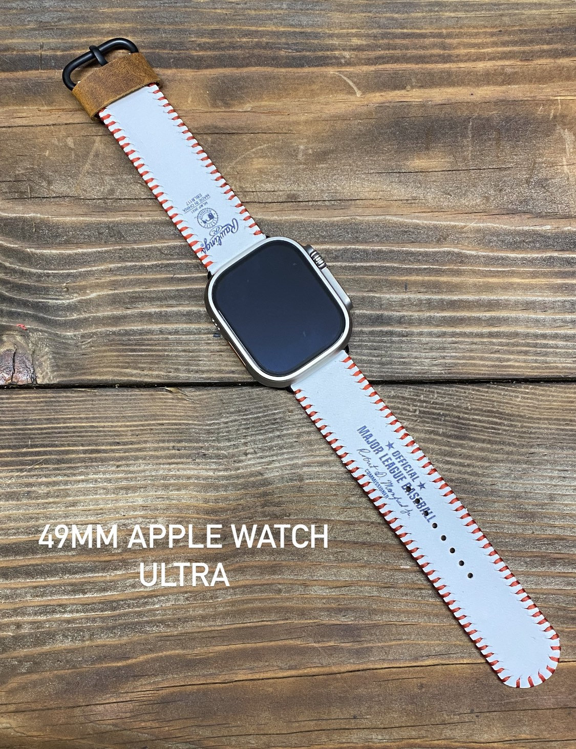 Handcrafted MLB Baseball Watch/ Apple Watch Strap - Etsy