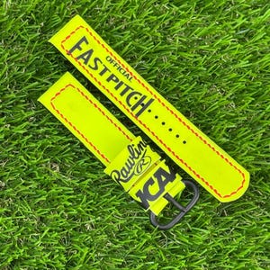 Handmade softball watch strap