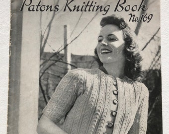 1940 S Patons Knitting Pattern Book No 187 10 Lovely Etsy