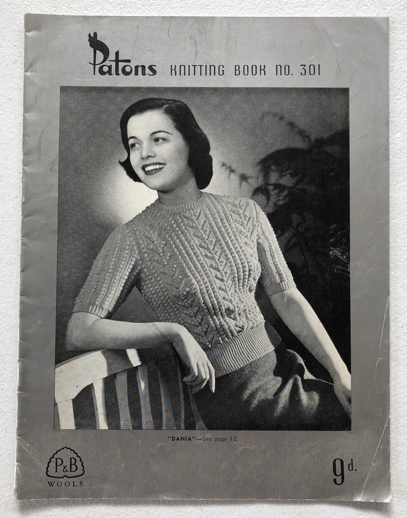 1940 S Patons Knitting Pattern Book No 301 7 Lovely Patterns For Ladies Free Australia Post 1940 S Patons Knitting Pattern Book No 301 7 Lovely Patterns For Ladies Free Australia Post